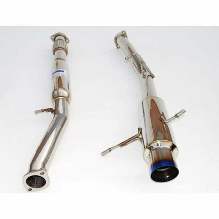 FIESTA 76 mm REGULAR Titanium Tip Cat-Back Exhaust for 2008 Plus WRX Hatch FI3835290